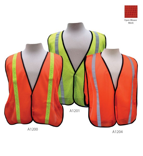 3A Safety All-Purpose Mesh Vest 1" Vertical Stripe-eSafety Supplies, Inc