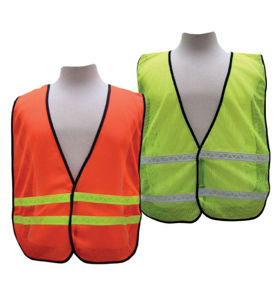 3A Safety All-Purpose Mesh Safety Vest 1" Horizontal Stripe-eSafety Supplies, Inc
