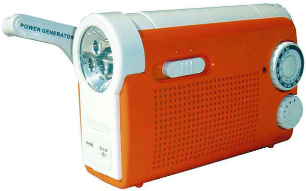 [Discontinued] Handheld Dynamo Radio with 3 LED Flashlight-eSafety Supplies, Inc