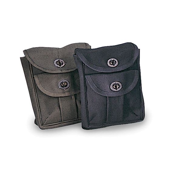 2 Pocket Ammo Pouch - Black-eSafety Supplies, Inc