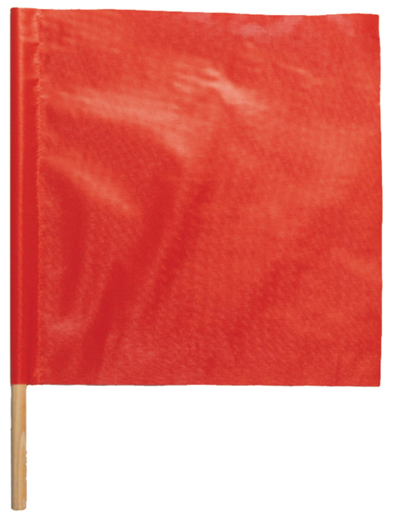 Accessories Red/orange Vinyl Standard Warning Flag With 24" Dowel-eSafety Supplies, Inc