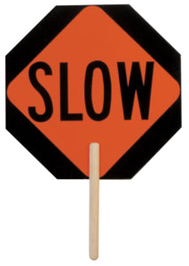 Accessories Non-reflective Screened Hardboard Stop/slow Sign-eSafety Supplies, Inc