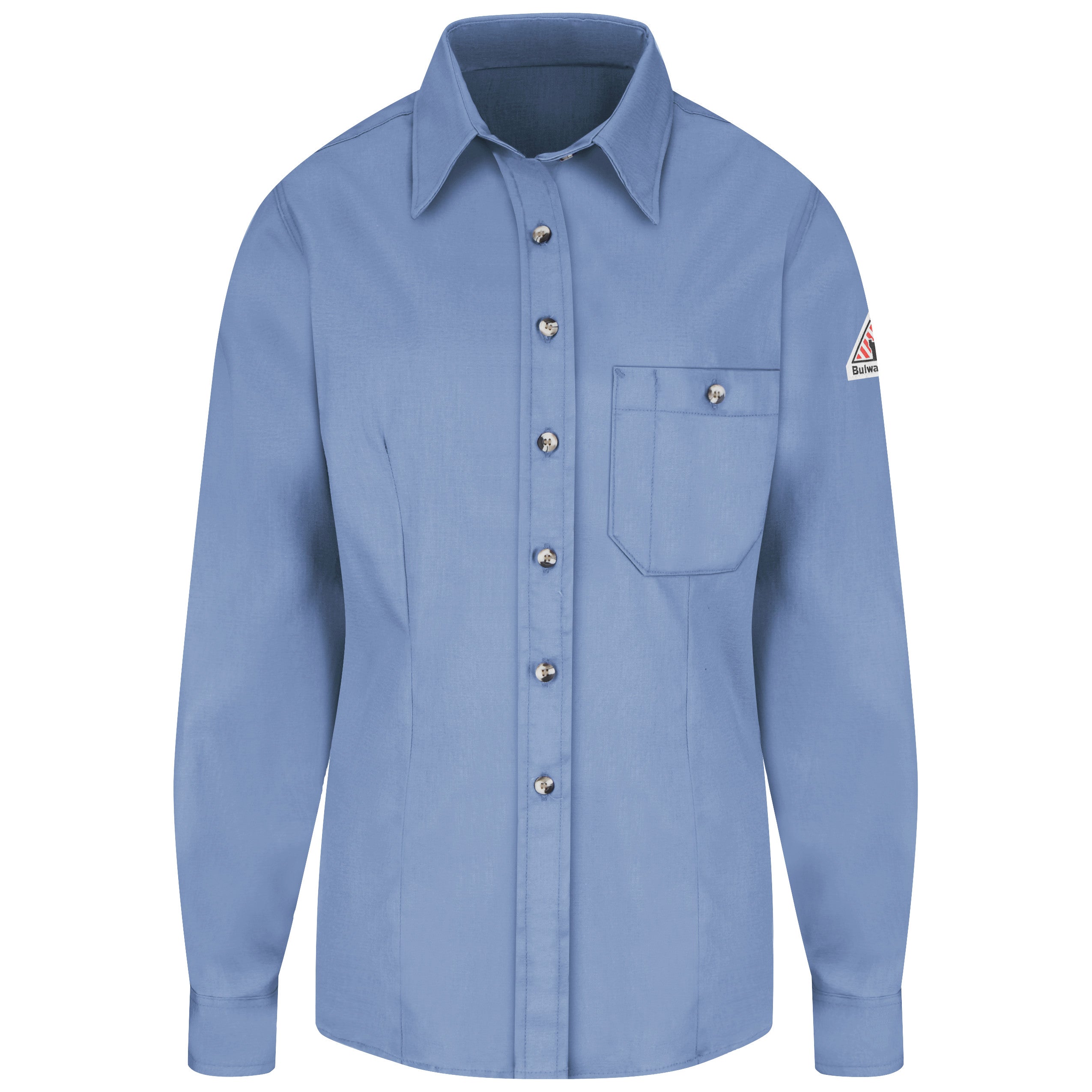 Women's Lightweight Excel FR Dress Shirt SEG5 - Light Blue-eSafety Supplies, Inc