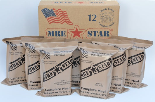 Standard MRE Complete 12 Meal Case