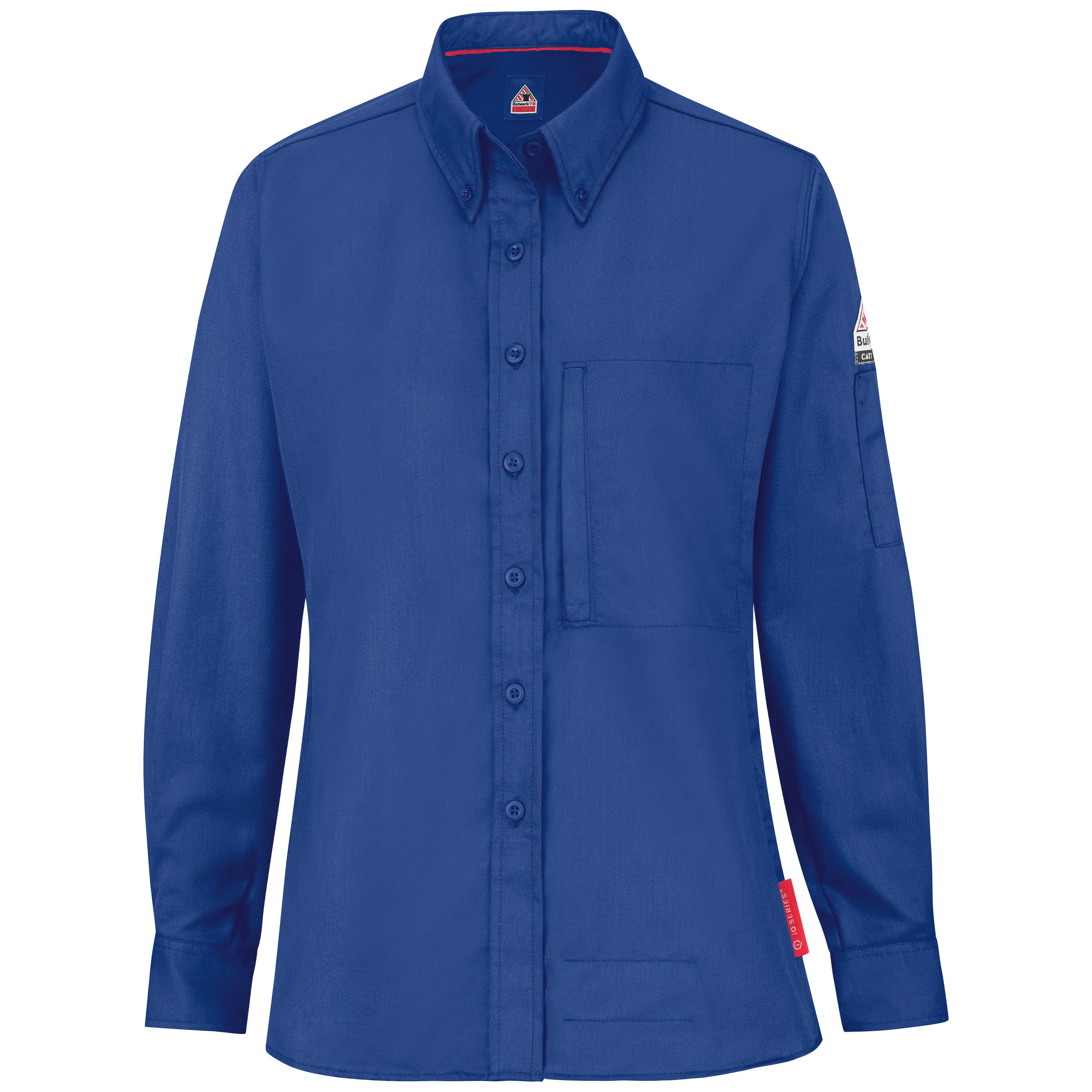 iQ Series Women’s Midweight Comfort Woven Shirt QS25 - Royal Blue-eSafety Supplies, Inc