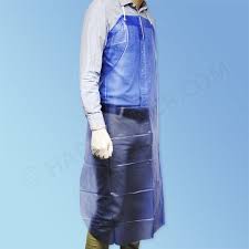 Ambitex 28 in. x 46 in. Blue Polyethylene Standard Weight Apron-eSafety Supplies, Inc