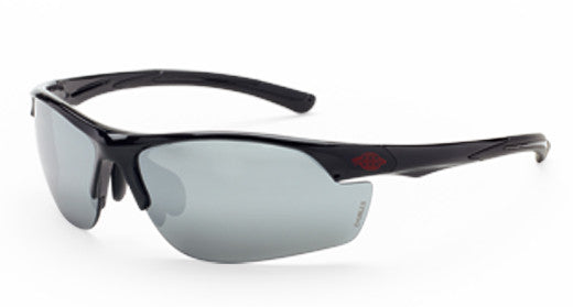 AR3 Silver Mirror Lens Shiny Black Frame-eSafety Supplies, Inc