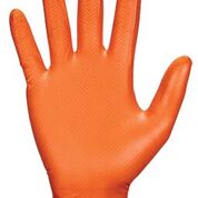 Astro Grip Powder-free 7 mil Nitrile Orange Hi-Visibility Glove-eSafety Supplies, Inc