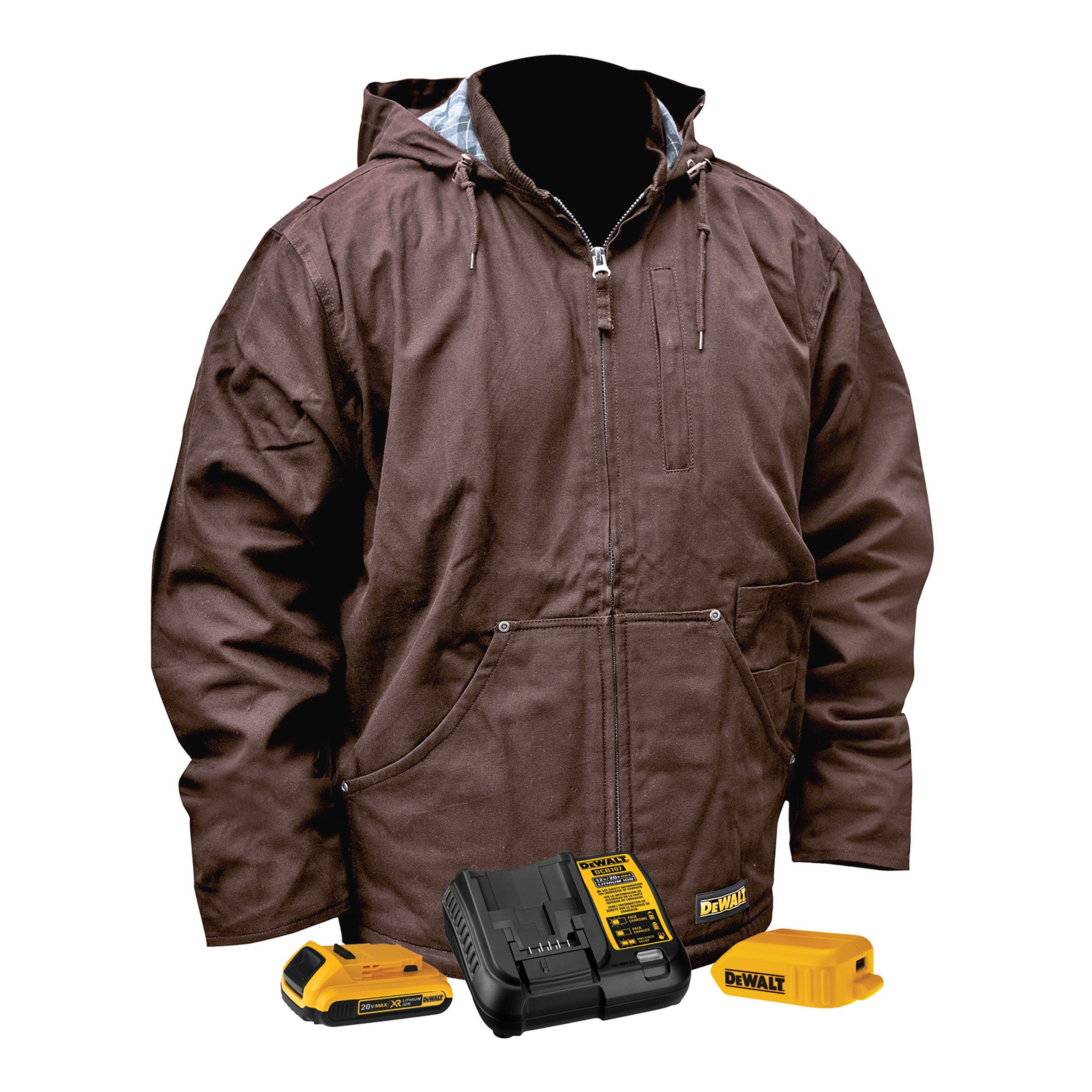 DEWALT Men's Heated Coat Kitted-eSafety Supplies, Inc
