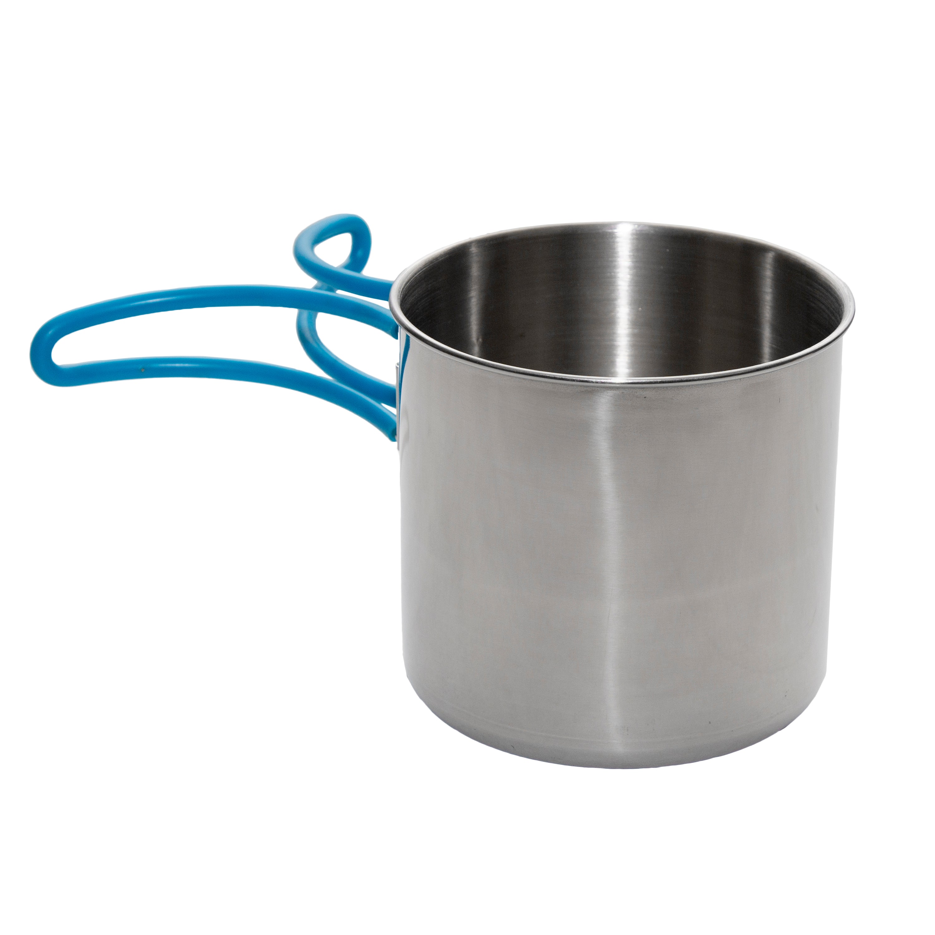 Stainless Steel Mug - 20 Oz With Blue Silicon Handle Cover-eSafety Supplies, Inc