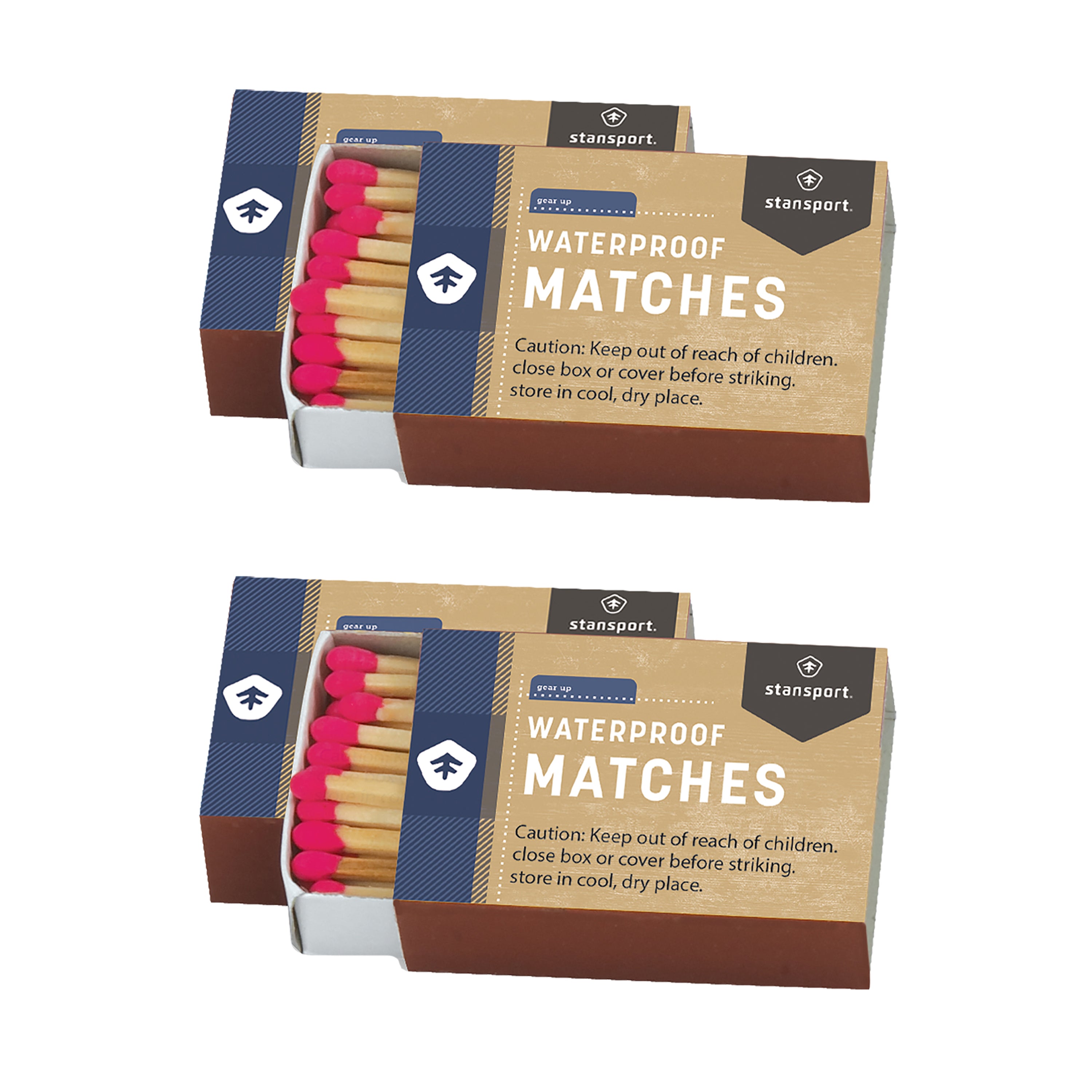 Waterproof Matches - 4 Boxes Per Pkg.-eSafety Supplies, Inc