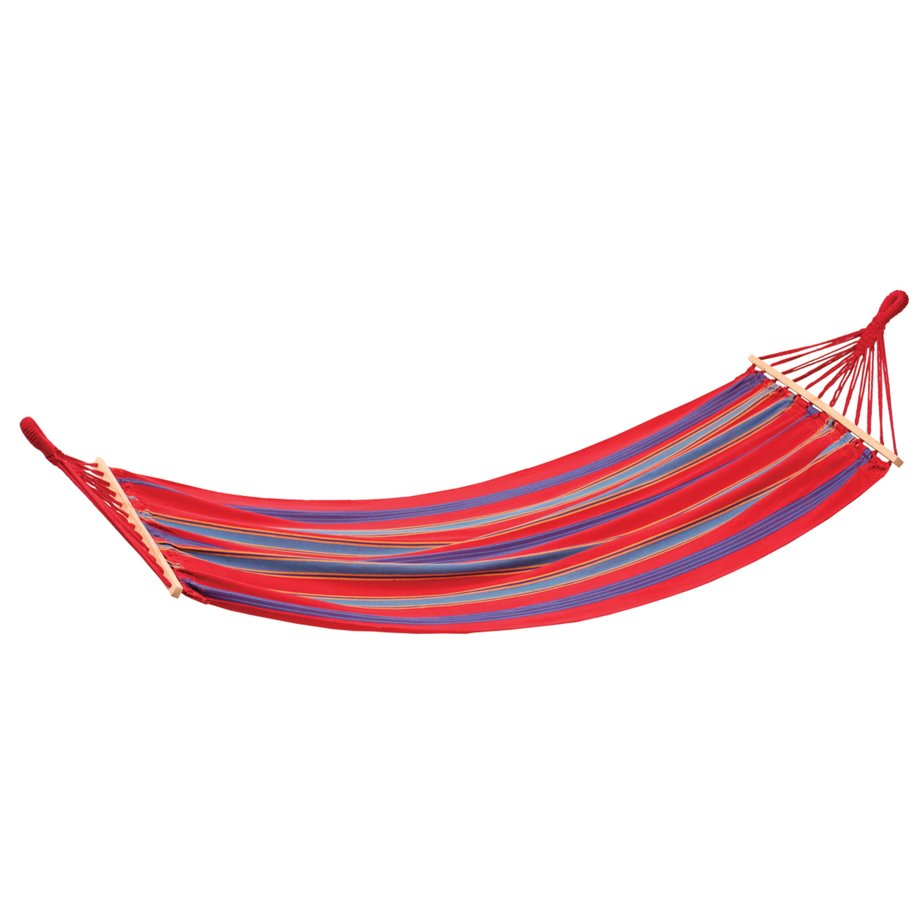 Bahamas Cotton Hammock - Single - Red - 78 In X 39 In-eSafety Supplies, Inc