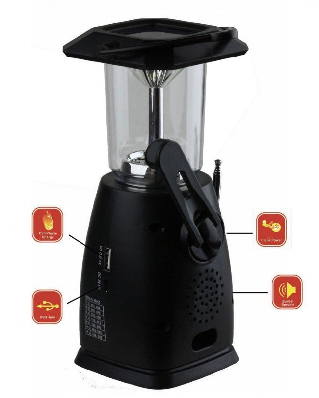 Kaito KA249W Multi-functional 4-way Powered LED Camping Lantern with AM/FM NOAA Weather Radio & Cell Phone Charger-eSafety Supplies, Inc