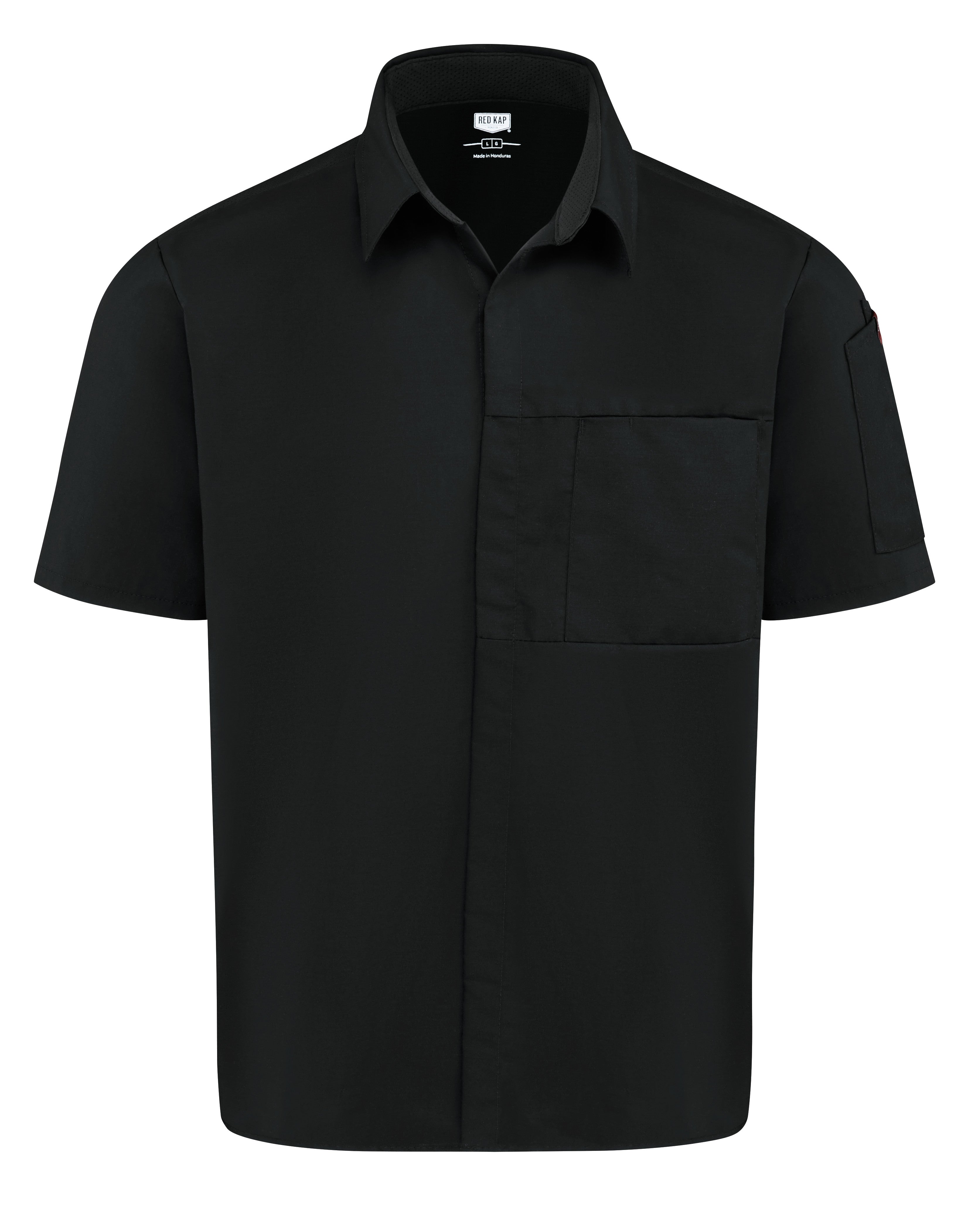 Men's Airflow Cook Shirt with OilBlok 502M - Black-eSafety Supplies, Inc