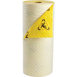 BradyÂ® 30" X 100' SPCâ‚¬â„¢ Hi-Viz Yellow Meltblown Polypropylene Non-Skid Backed Barrier Roll With Safety Print "Caution"-eSafety Supplies, Inc