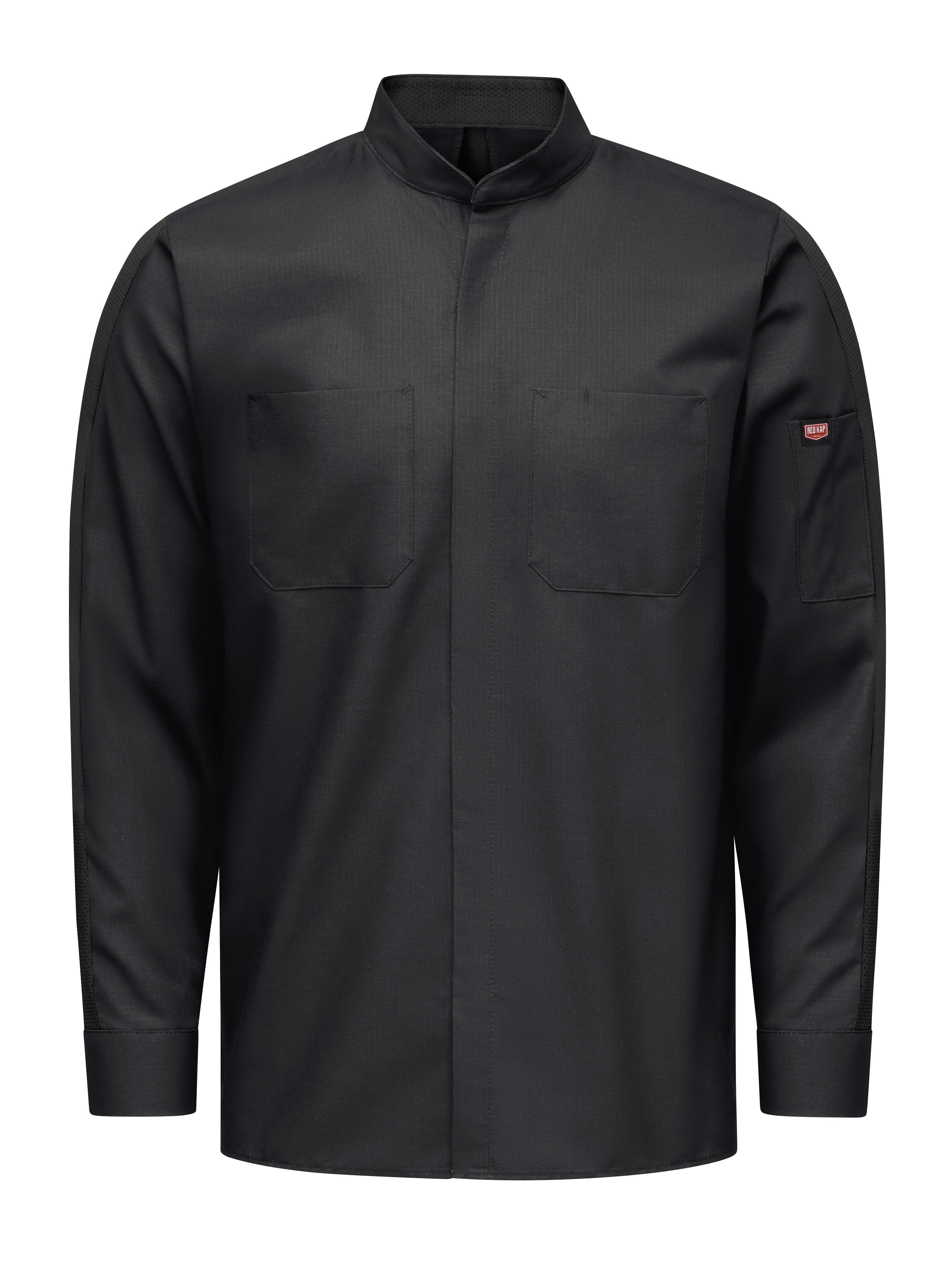 Men's Long Sleeve Pro+ Work Shirt with OilBlok and Mimix SX36 - Black-eSafety Supplies, Inc