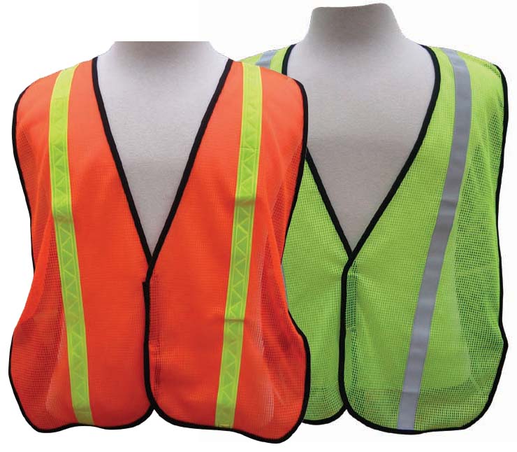 A1200 - All-Purpose Mesh Vest - 1 inch PVC stripe-eSafety Supplies, Inc