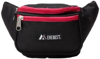 Everest Signature Waist Pack - Standard - Black/Heather Pink-eSafety Supplies, Inc
