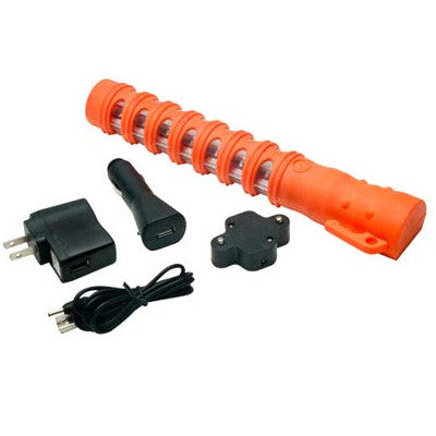 Rechargeable LED Baton Road Flare Orange - Ultra Bright-eSafety Supplies, Inc