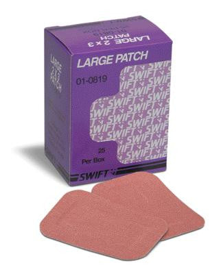  Swift First Aid 2" X 3" Heavy Woven Patch Bandage (25 Per Box)