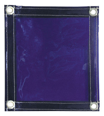 Radnor 6' X 8' 14 MIL Blue Transparent Vinyl Replacement Welding Screen