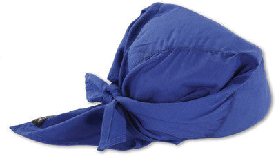 Ergodyne Evaporative Cooling Triangle Hat - Blue-eSafety Supplies, Inc