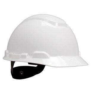 3M White Polyethylene Hard Hat With 4-Point Ratchet Suspension And Uvicator UV Sensor (20 Pairs)-eSafety Supplies, Inc