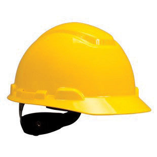 3M Yellow Polyethylene Hard Hat With 4-Point Ratchet Suspension And Uvicator UV Sensor(20 Pairs)-eSafety Supplies, Inc