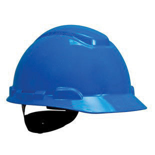 3M Blue Polyethylene Hard Hat With 4-Point Ratchet Suspension And Uvicator UV Sensor (20 pairs)-eSafety Supplies, Inc