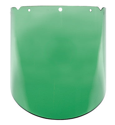 MSA 9.25" X 18" X 0.098" Green Polycarbonate Elevated Temperature Visor For V-Gard System Frames With Anti-Scratch And Anti-Fog Coating (5 Pairs)-eSafety Supplies, Inc