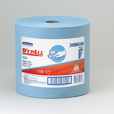 Kimberly-Clark 12 1/2" X 16.8" Blue WYPALL Wipers On Jumbo Roll (1100 Per Roll)-eSafety Supplies, Inc