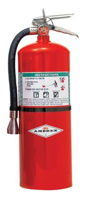 Amerex 15-1/2 Pound Halotron I Fire Extinguisher With Brass, Chrome Plated Valve And Wall Bracket-eSafety Supplies, Inc