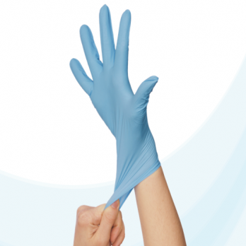Clean Safety - Blue Nitrile Powder-Free Examination Gloves-eSafety Supplies, Inc