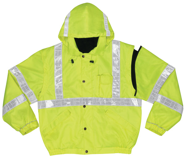 MCR Safety Bomber Plus Jkt, zip-in fleece liner,CL3-eSafety Supplies, Inc