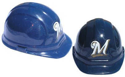 Milwaukee Brewers - MLB Team Logo Hard Hat Helmet-eSafety Supplies, Inc