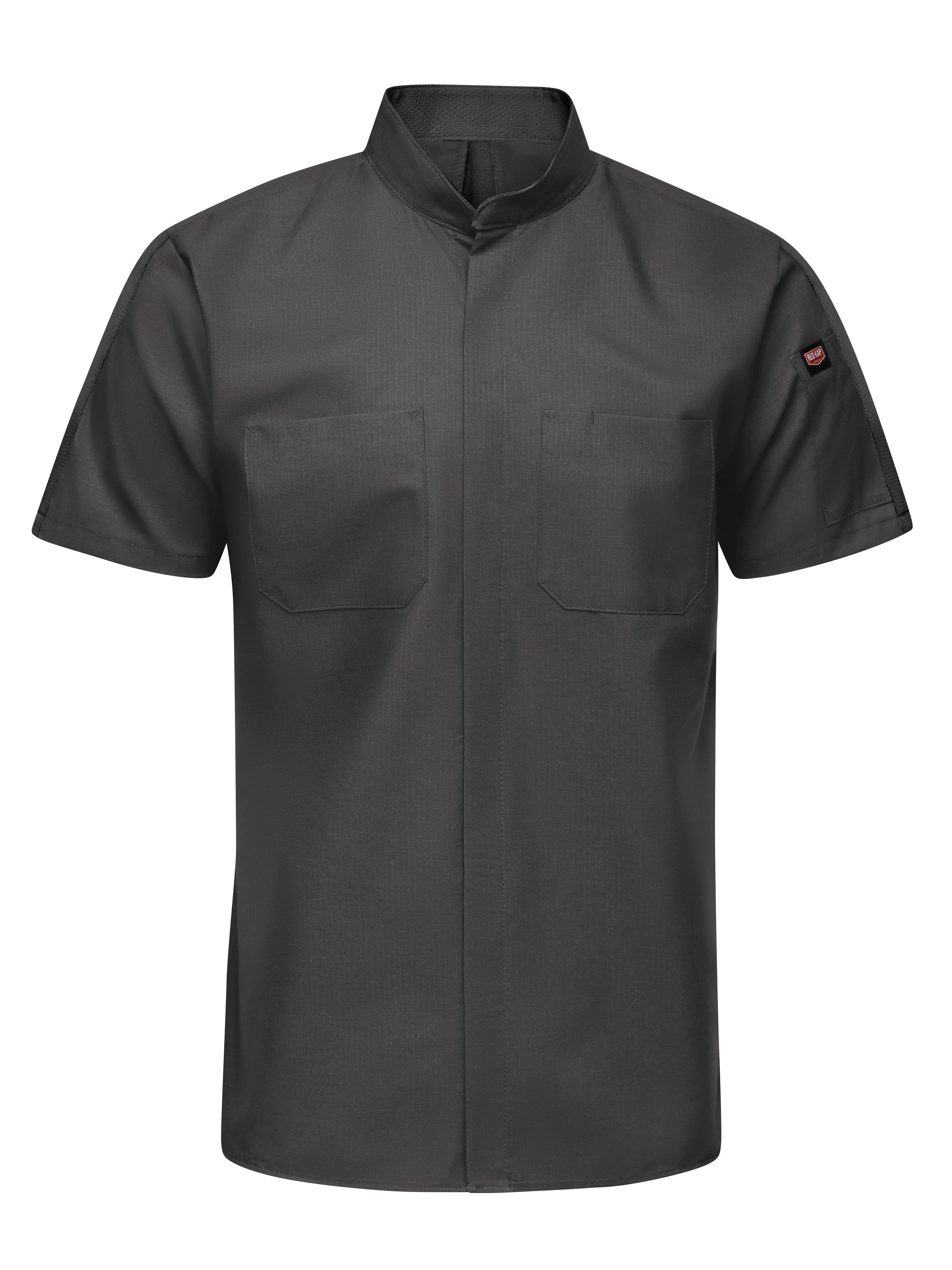 Men's Short Sleeve Pro+ Work Shirt with OilBlok and Mimix SX46 - Charcoal-eSafety Supplies, Inc