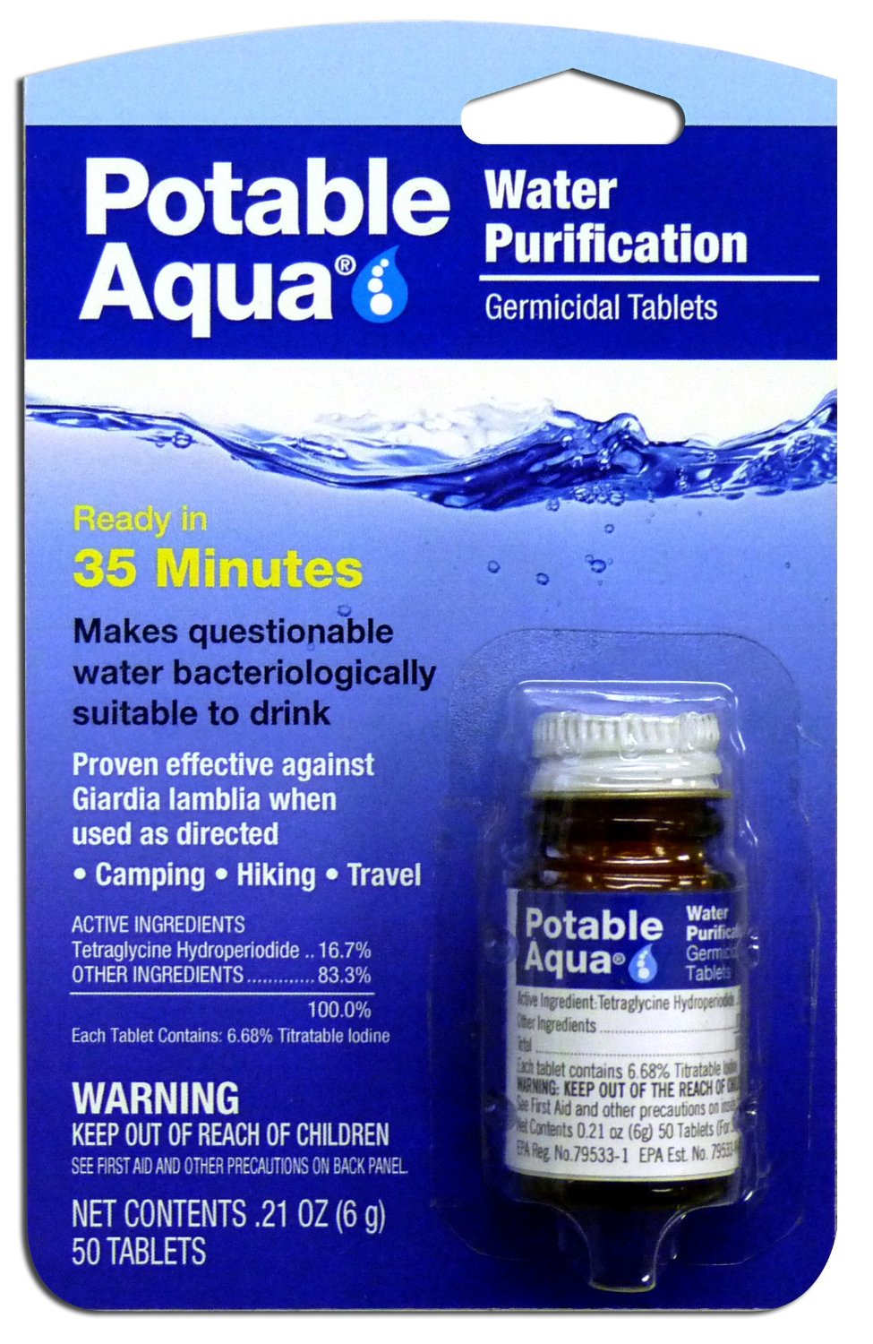 Potable Aqua Water Treatment Tablets-eSafety Supplies, Inc