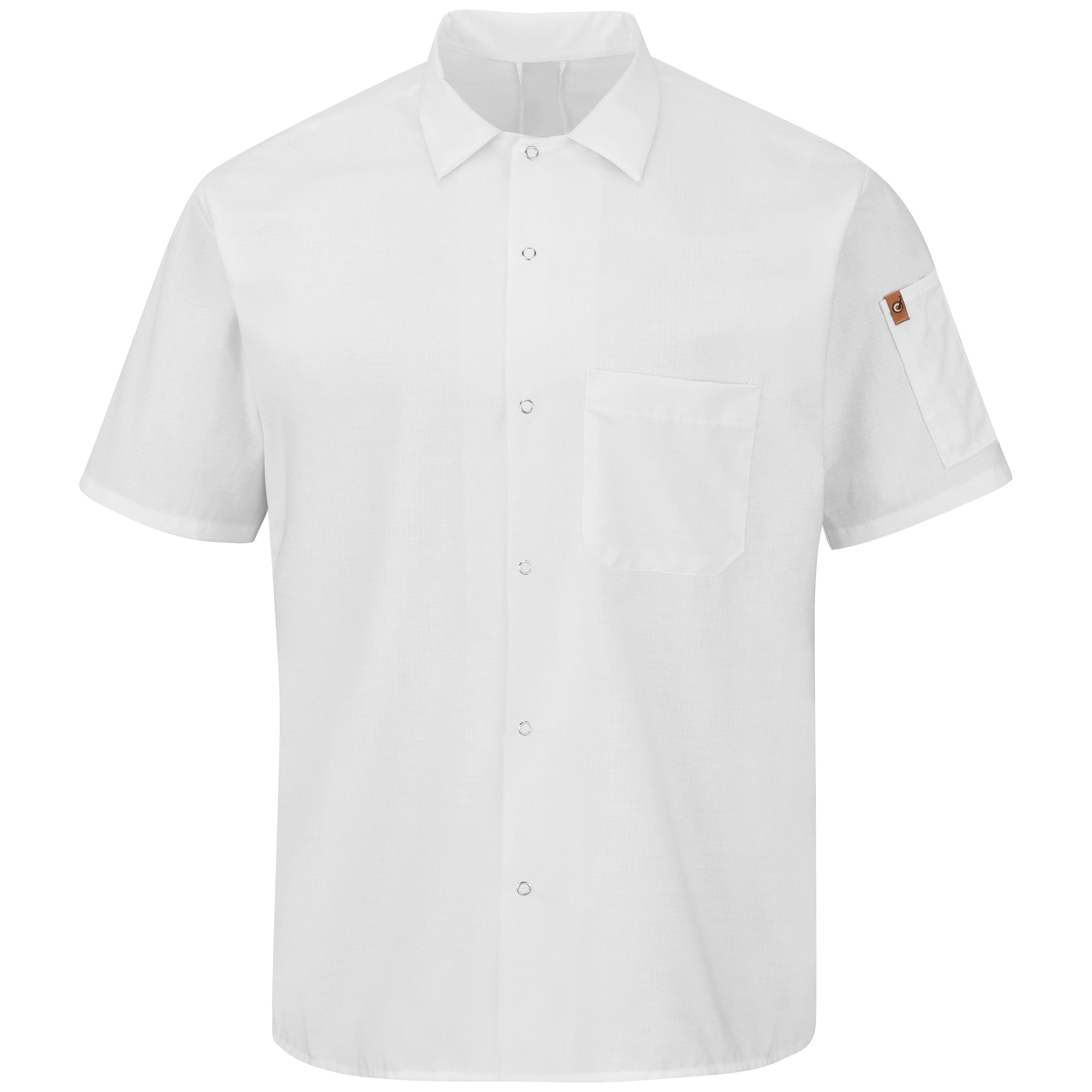 Men's Short Sleeve Cook Shirt with OilBlok + MIMIX 502X - White-eSafety Supplies, Inc