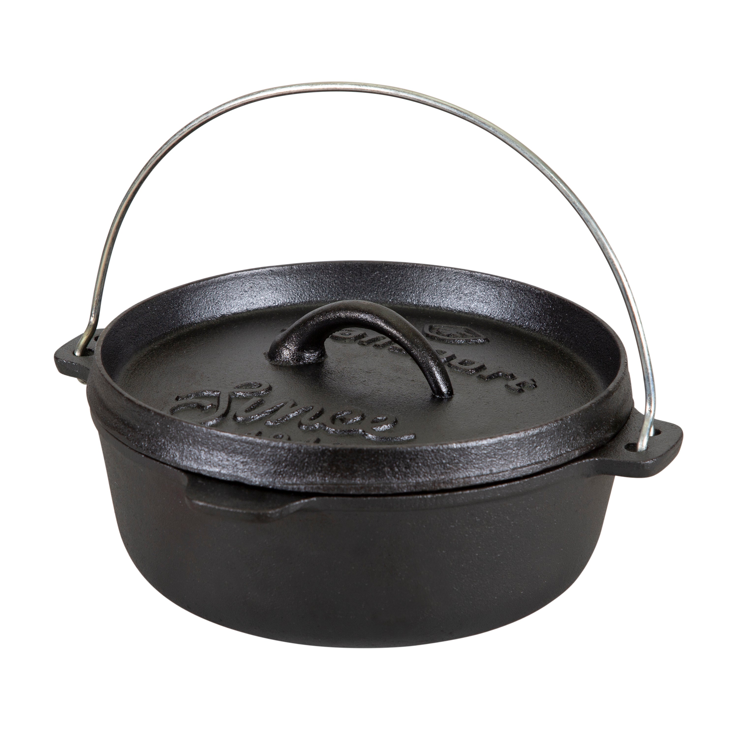 Pre-Seasoned Cast Iron Dutch Oven - 2 Qt - Without Legs-eSafety Supplies, Inc