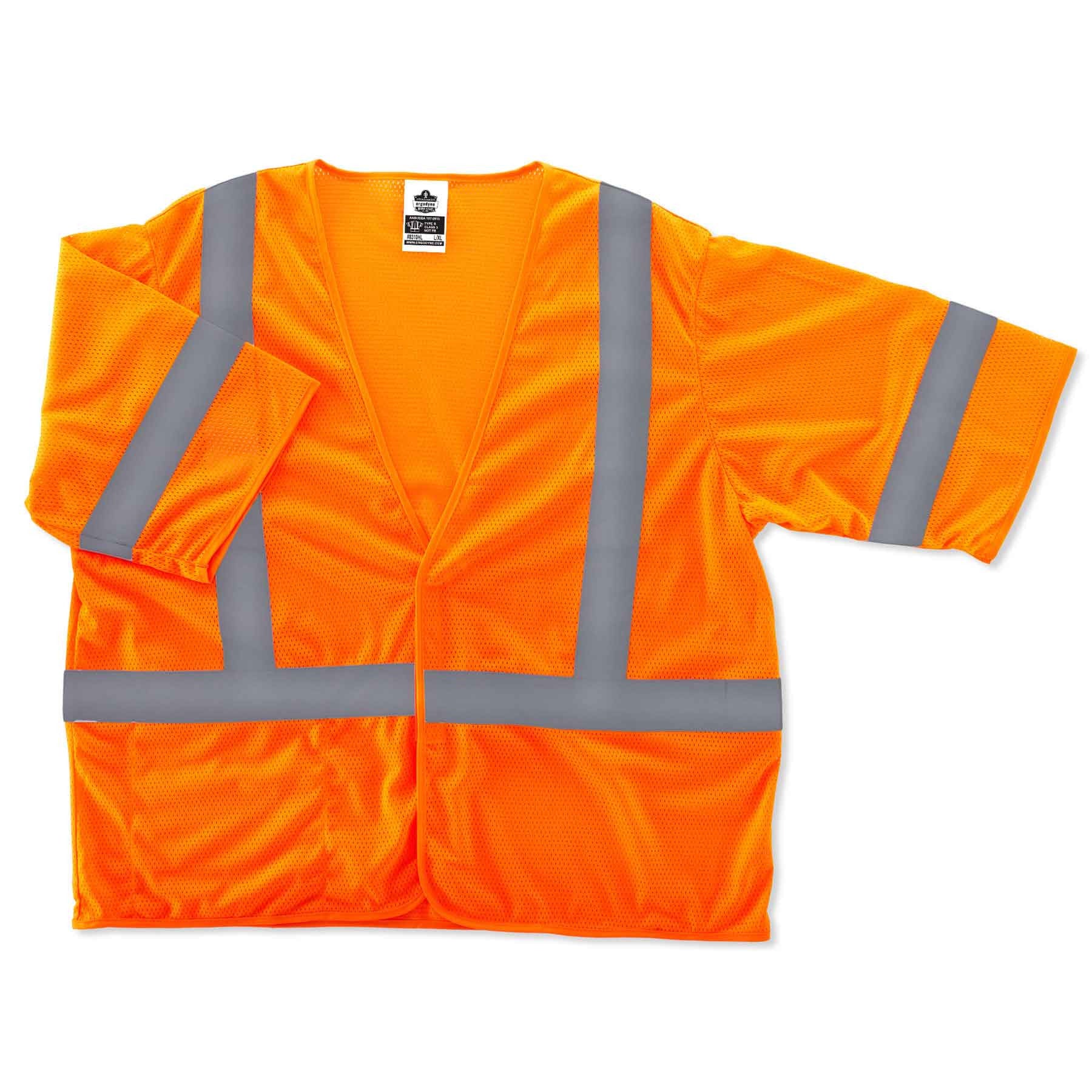 Ergodyne-GloWear 8310HL Type R Class 3 Economy Vest-eSafety Supplies, Inc