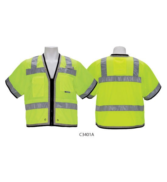 3A-Safety Heavy Duty Surveyor's Vest Fire Resistant-eSafety Supplies, Inc