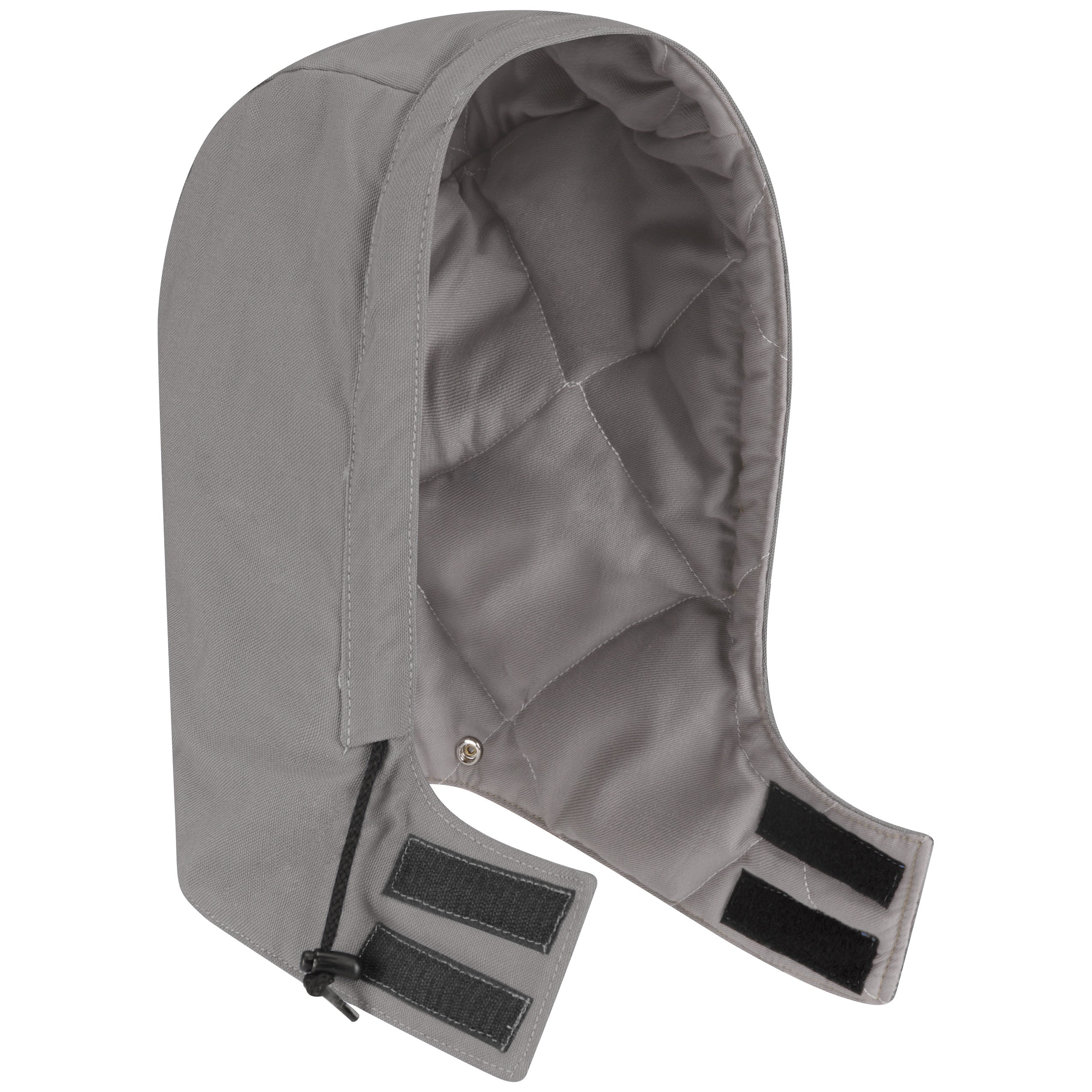 Midweight Excel FR® ComforTouch® Universal Fit Snap-On Hood HLH2 - Gray-eSafety Supplies, Inc