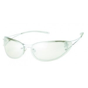 Metal Frame And Temples - Silver Mirror Lens - Rubber Temple Tips Safety Glasses-eSafety Supplies, Inc