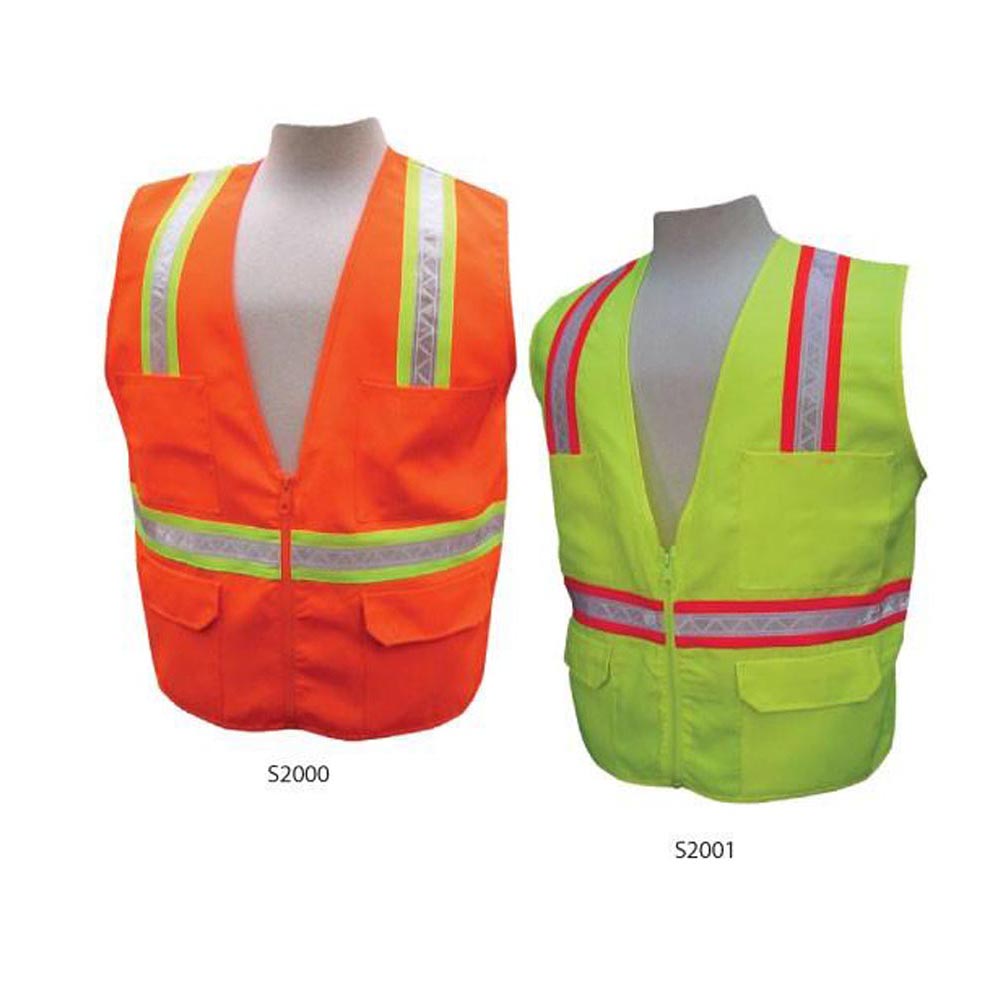 3A Safety - Multi-Pocket Surveyor's Safety Vest - Solid Front/Back-eSafety Supplies, Inc