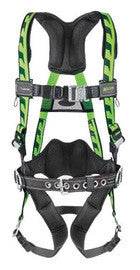 MillerÂ® by Honeywell Large/X-Large DuraFlexÂ® AirCoreâ„¢ Green Harness With Front And Back D-Rings, Quick-Connect Chest Strap Buckle And Leg Strap Buckle And Aluminum Hardware-eSafety Supplies, Inc