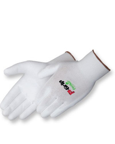 P-Grip White polyurethane - white shell Gloves - Dozen