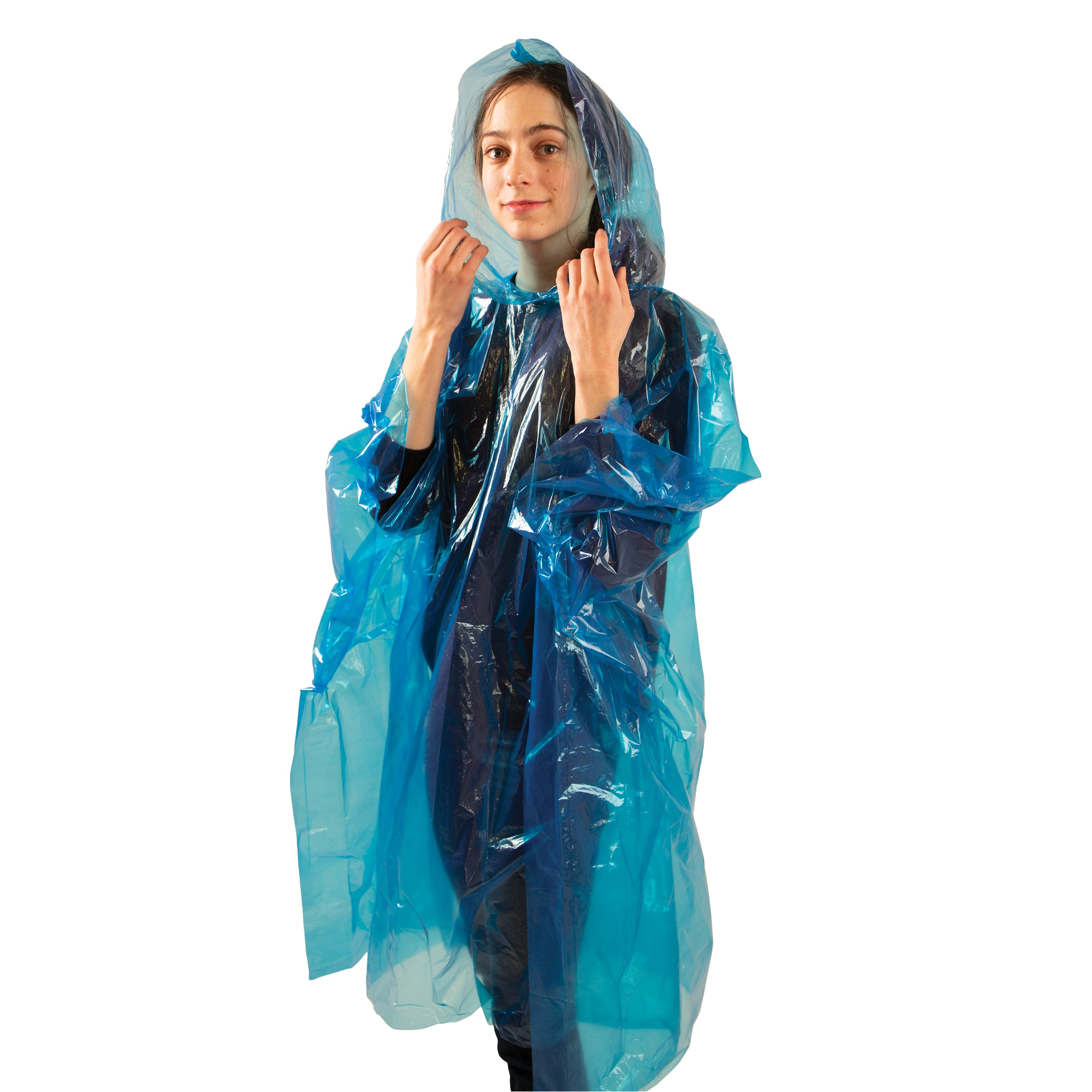 Emergency Poncho - Assorted - 30 Per Pdq-eSafety Supplies, Inc
