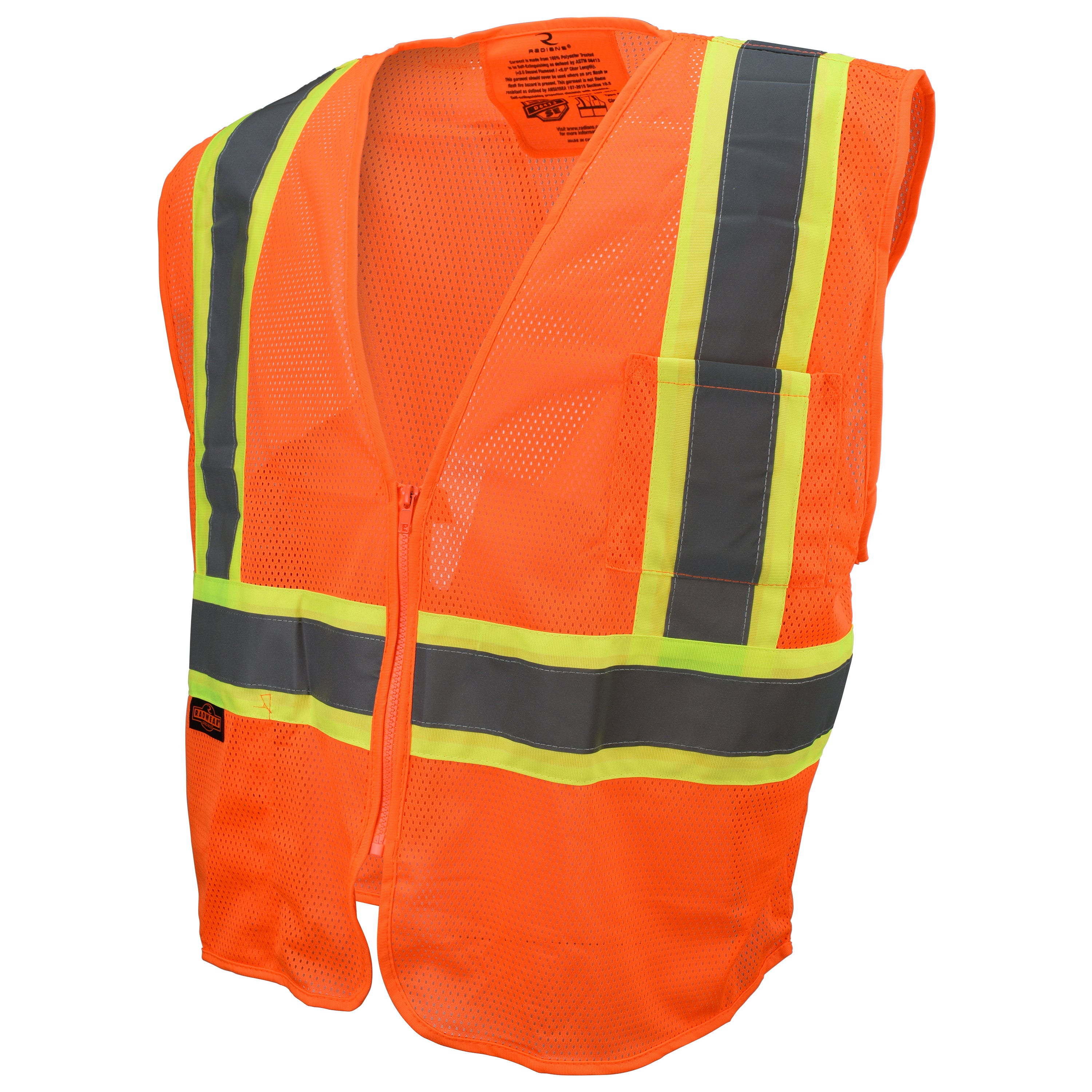 Radians SV225 Class 2 Self Extinguishing Two-Tone Trim Mesh Safety Vest-eSafety Supplies, Inc