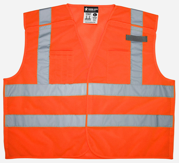 MCR Safety Class 2, Tear-Away, 2 Horiz- Stripes-eSafety Supplies, Inc