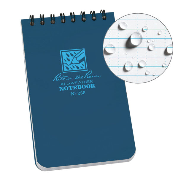 3 X 5 Notebook - Blue-eSafety Supplies, Inc